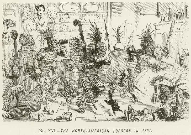 Les locataires nord-américains en 1851 - John Leech
