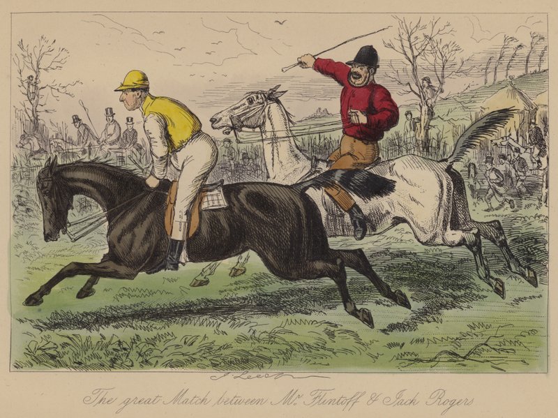 Le grand match entre M. Flintoff et Jack Rogers - John Leech
