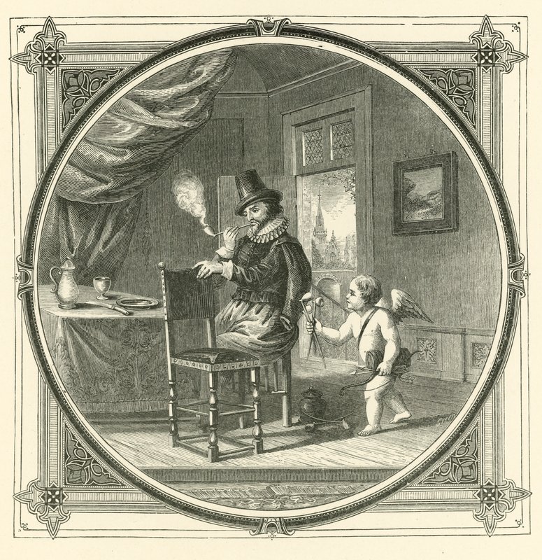 La fumée est la nourriture des amoureux (gravure) - John Leighton