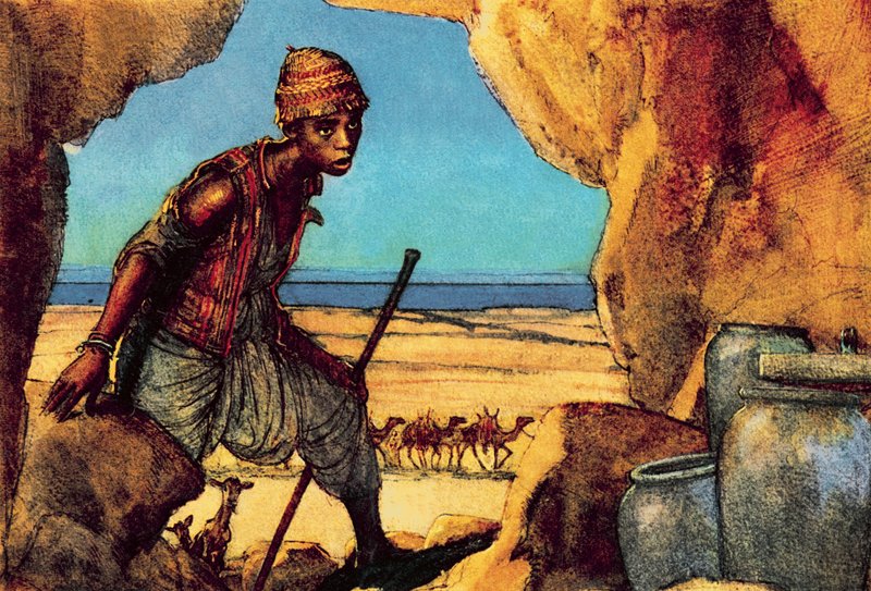 Un garçon découvre les manuscrits de la mer Morte - John Millar Watt