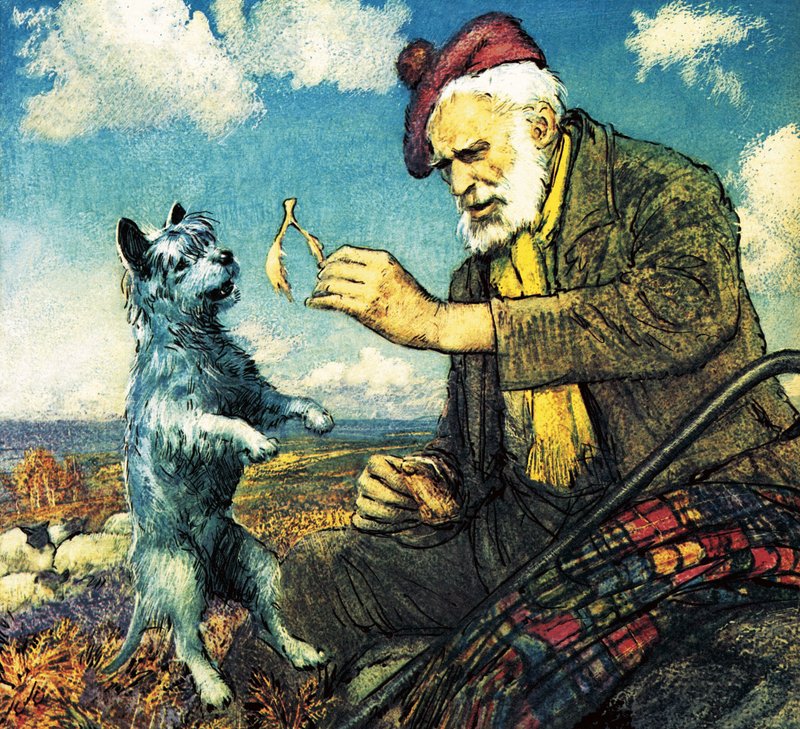 Greyfriars Bobby et Auld Jock - John Millar Watt