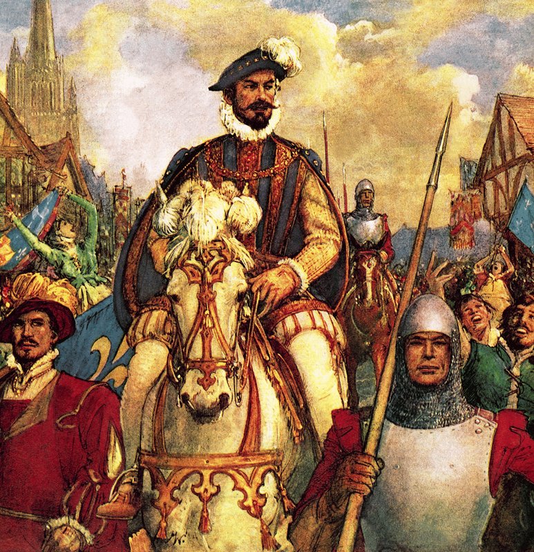 Le duc de Guise revient en triomphe à Paris en 1588 après avoir vaincu les rebelles protestants français. - John Millar Watt