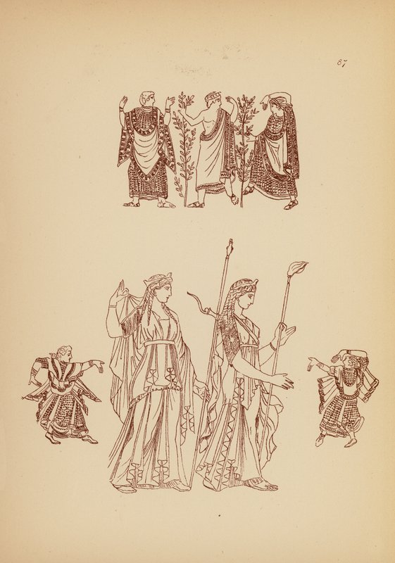 Costume féminin grec ancien - John Moyr Smith