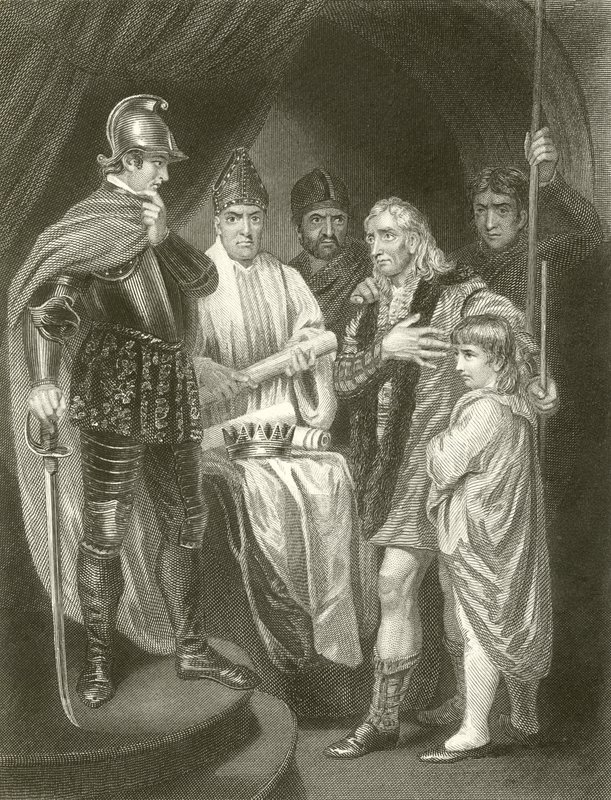 Balliol rendant sa couronne à Édouard I - John Opie