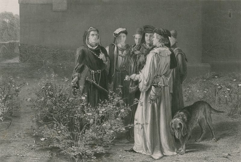 La scène dans le jardin du temple, Roi Henri VI, Première Partie - John Pettie