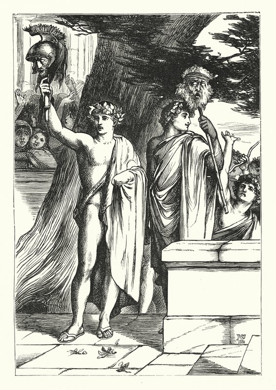 Les jumeaux (gravure) - John Reinhard Weguelin