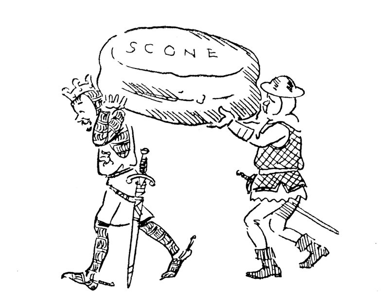 Le roi Édouard Ier volant la pierre de Scone - John Reynolds