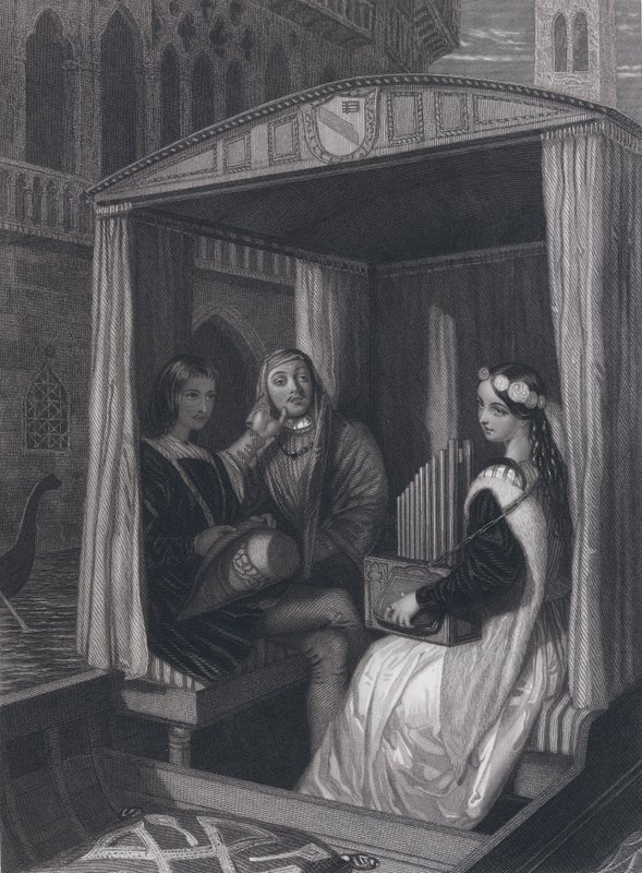 Lady Viola et ses tuteurs (gravure) - John Rogers (after) Herbert