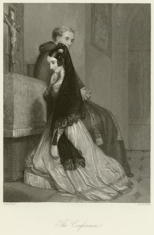 La Confession - John Rogers Herbert