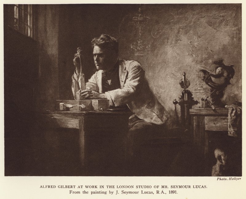 Alfred Gilbert, sculpteur anglais - John Seymour (after) Lucas