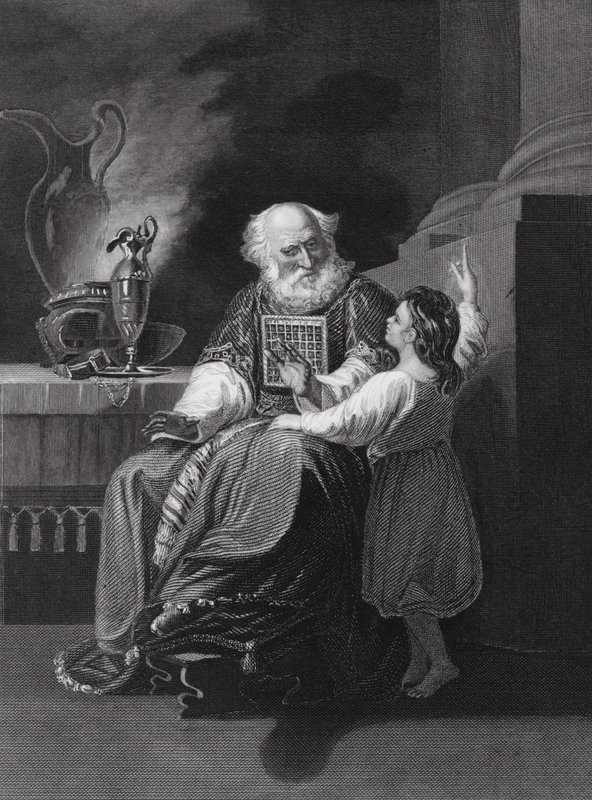 Samuel devant Eli - John Singleton (after) Copley