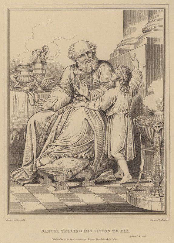 Samuel racontant sa vision à Éli, 1 Samuel - John Singleton Copley