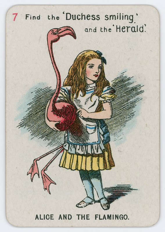 Alice et le flamant rose - John Tenniel