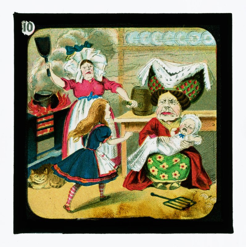 Alice au pays des merveilles, diapositives colorées - John Tenniel