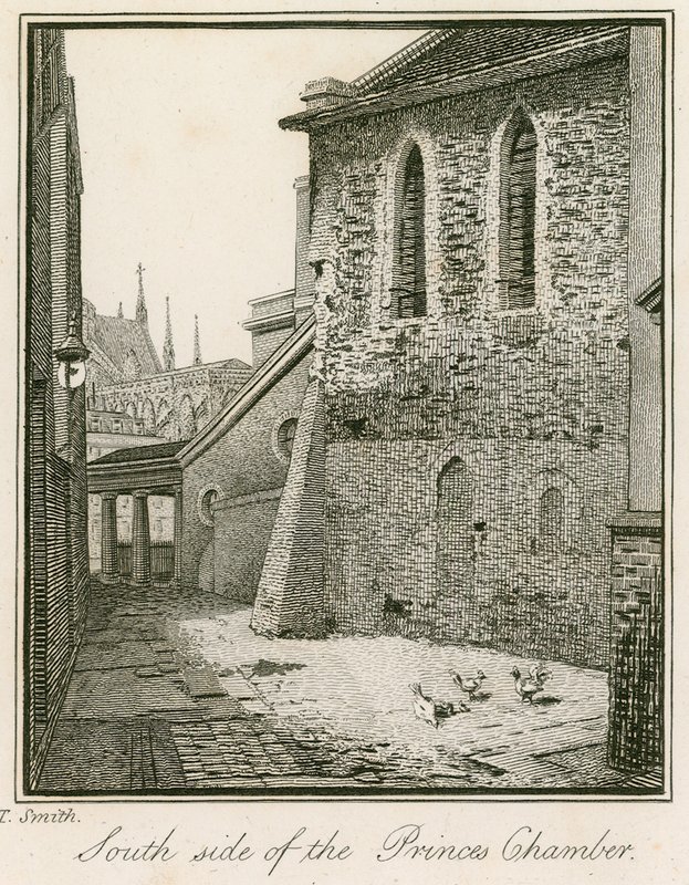 Côté sud de la Chambre des Princes, Westminster - John Thomas Smith