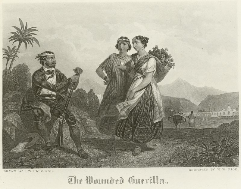 Le guérillero blessé - John William Casilear