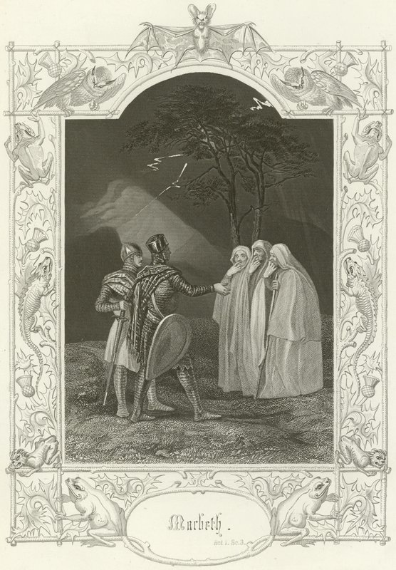 Macbeth, Acte I, scène iii - Joseph Kenny Meadows