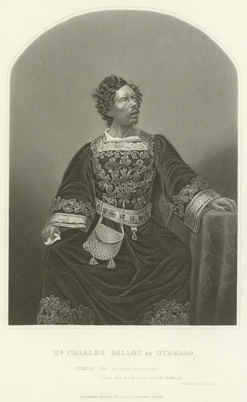 M. Charles Dillon en Othello, Acte III, Scène III - Joseph Kenny Meadows