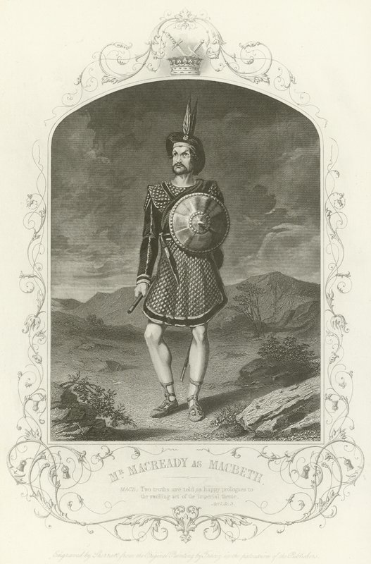M. Macready dans le rôle de Macbeth, Acte I, scène iii - Joseph Kenny Meadows