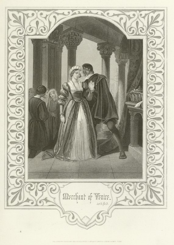 Le Marchand de Venise, Acte III, scène ii - Joseph Kenny Meadows