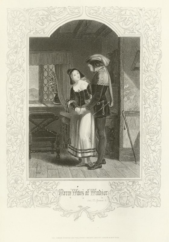 Les Joyeuses Commères de Windsor, Acte III, scène iv - Joseph Kenny Meadows