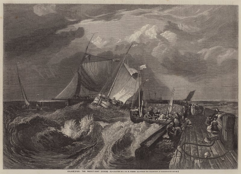 Le quai de Calais, le bateau à vapeur arrivant - Joseph Mallord William Turner