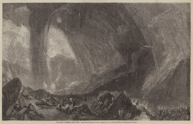 Hannibal traversant les Alpes - Joseph Mallord William Turner