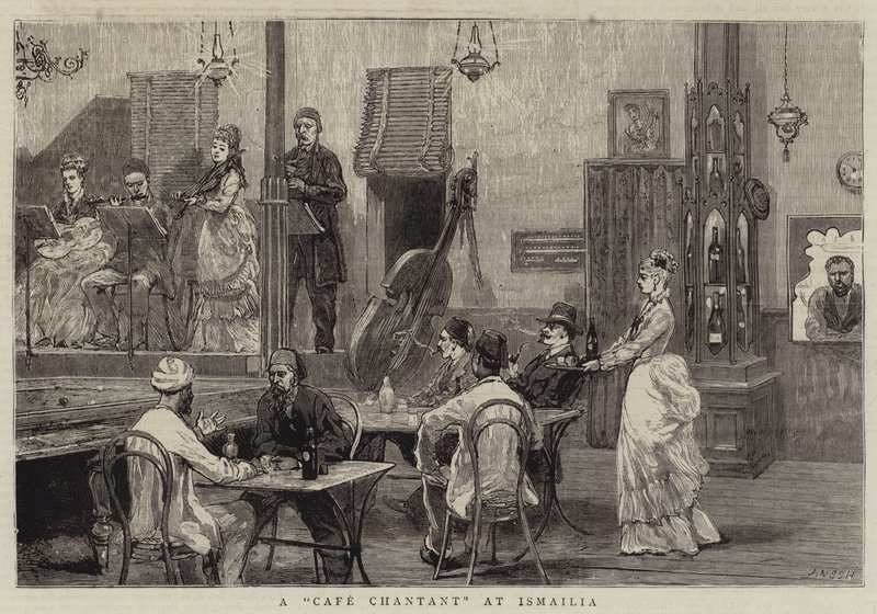 Un café chantant à Ismaïlia - Joseph Nash