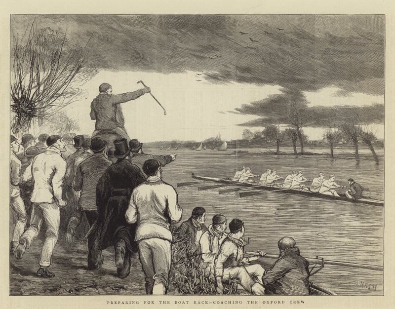 Préparation pour la course de bateaux, entraînement de l