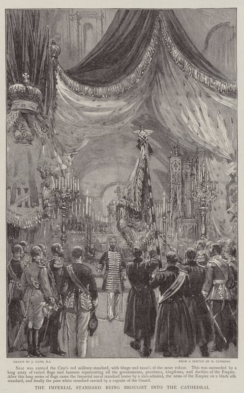 Le Drapeau Impérial apporté dans la Cathédrale - Joseph Nash