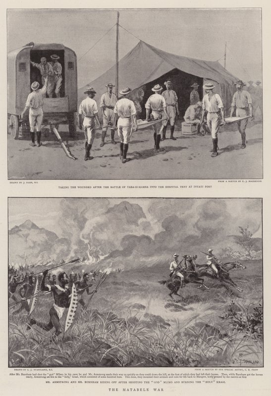 La Guerre des Matabélés - Joseph Nash