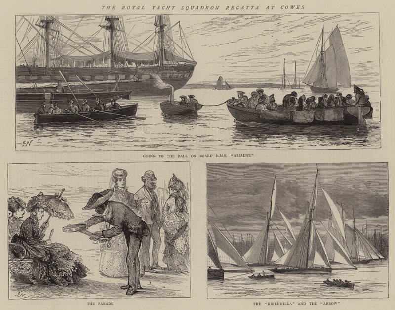 La régate du Royal Yacht Squadron à Cowes - Joseph Nash