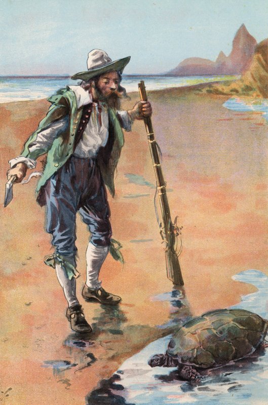 Robinson Crusoé : Je trouve une tortue - Joseph (after) Finnemore