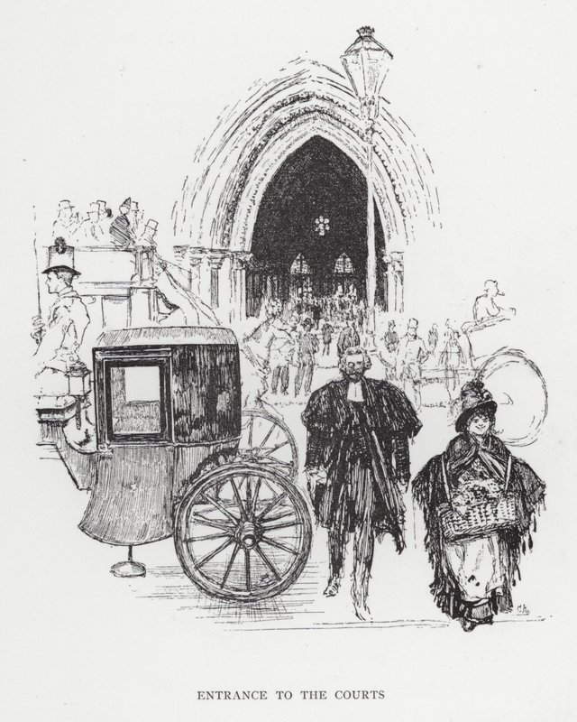 Entrée des tribunaux - Joseph (after) Pennell