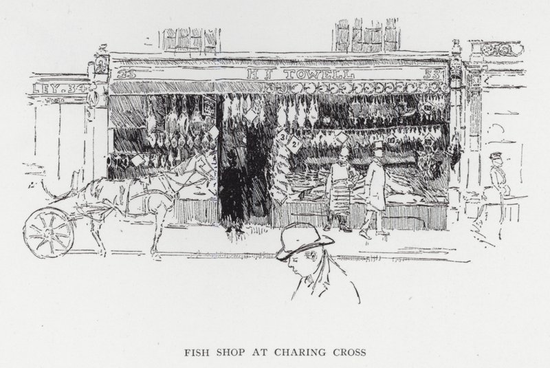 Poissonnerie à Charing Cross - Joseph (after) Pennell
