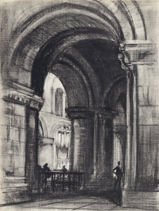Tombe du Fondateur, St Bartholomew the Great - Joseph (after) Pennell