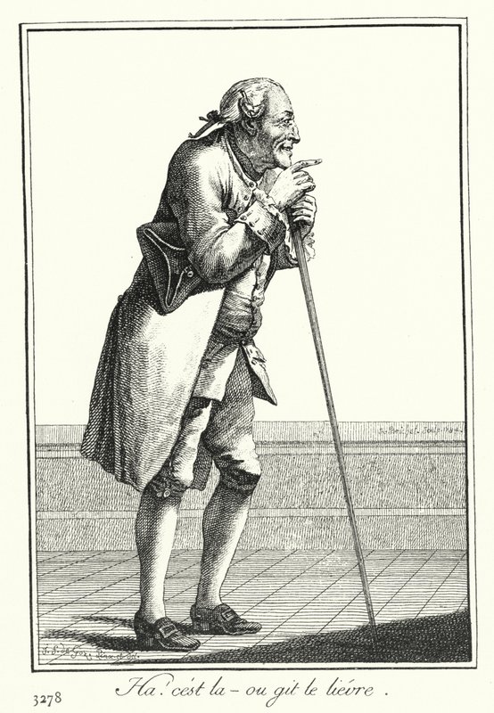Ha ! Le voilà (gravure) - Joseph Franz von (after) Goez
