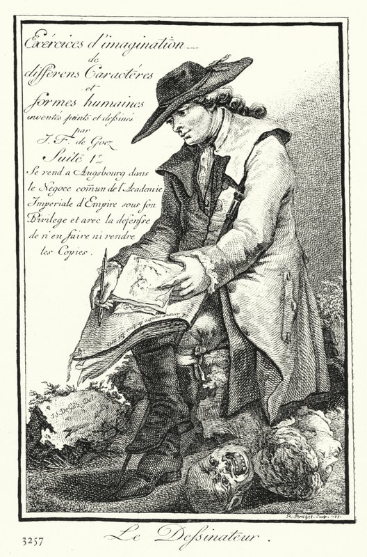 Le Caricaturiste - Joseph Franz von (after) Goez