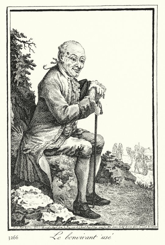 Le Bon Viveur épuisé - Joseph Franz von (after) Goez
