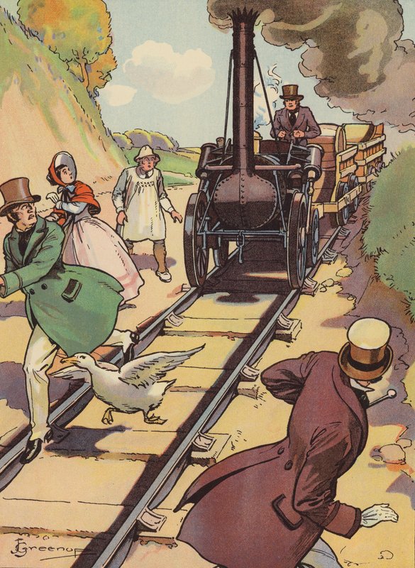 Une locomotive ancienne - Joseph Greenup