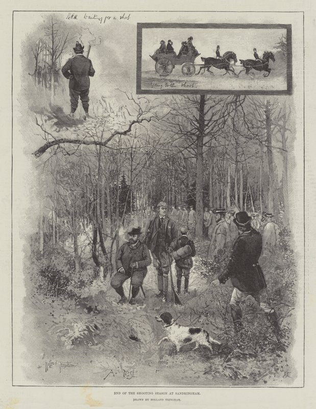 Fin de la saison de chasse à Sandringham - Joseph Holland Tringham