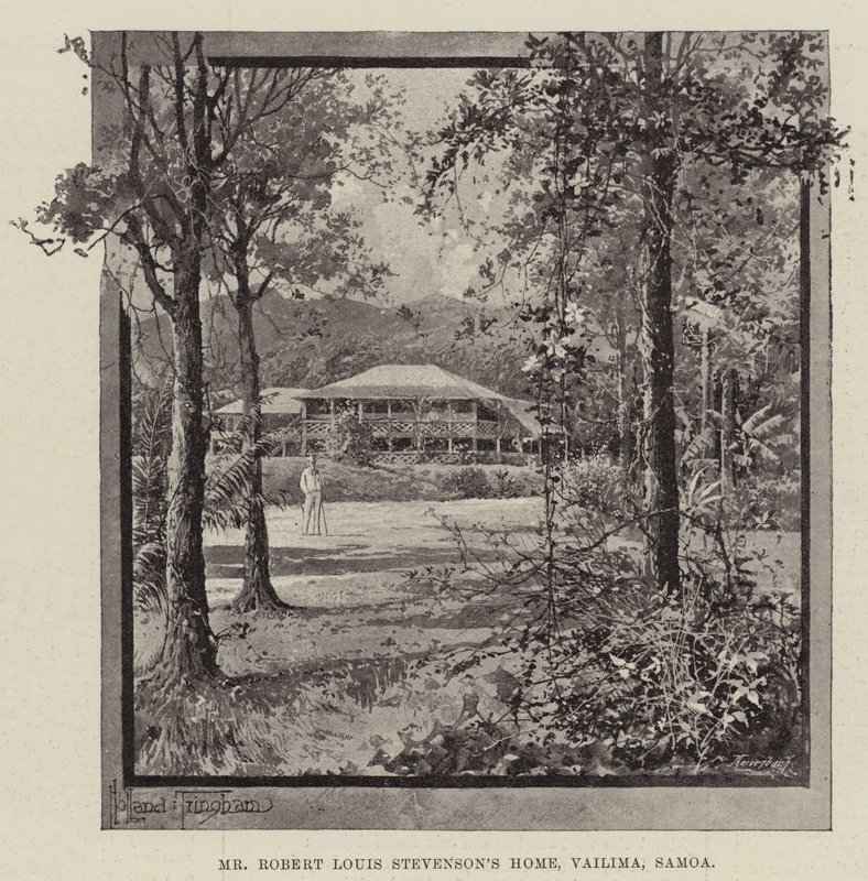 Maison de M. Robert Louis Stevenson, Vailima, Samoa - Joseph Holland Tringham