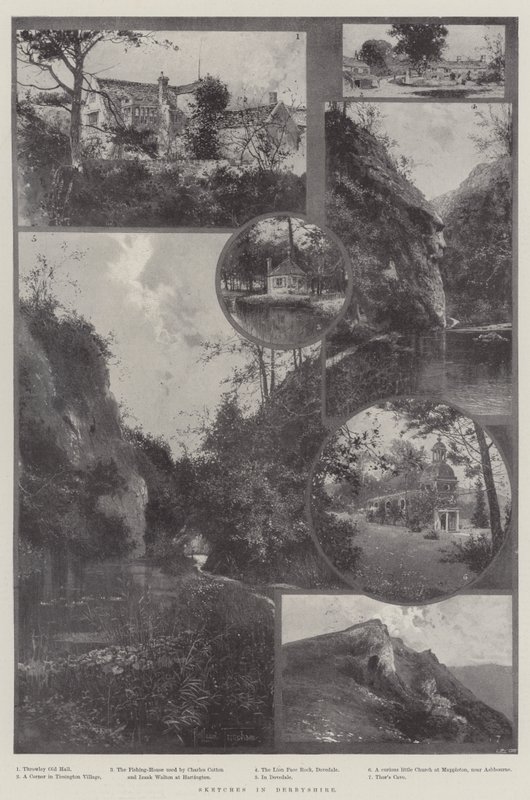 Croquis dans le Derbyshire - Joseph Holland Tringham