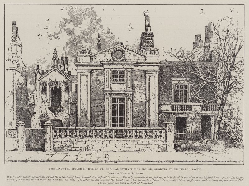 La maison hantée de Homer Street, Lambeth, Tudor House, bientôt démolie - Joseph Holland Tringham