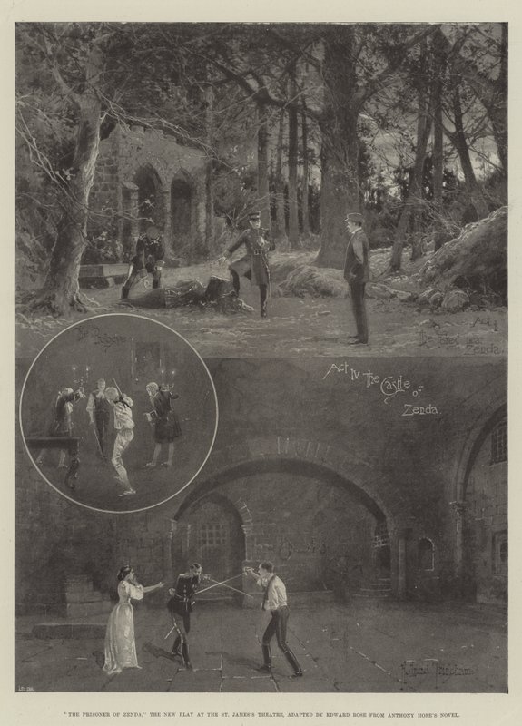 Le Prisonnier de Zenda, la nouvelle pièce au Théâtre St James, adaptée par Edward Rose du roman d