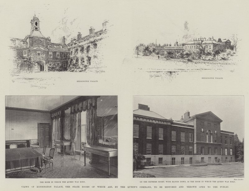 Vues du Palais de Kensington, dont les salles d