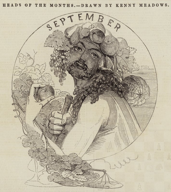 Les têtes des mois - Joseph Kenny Meadows