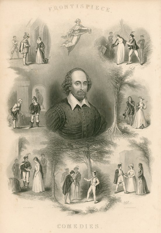 Frontispice des Comédies de Shakespeare - Joseph Kenny Meadows
