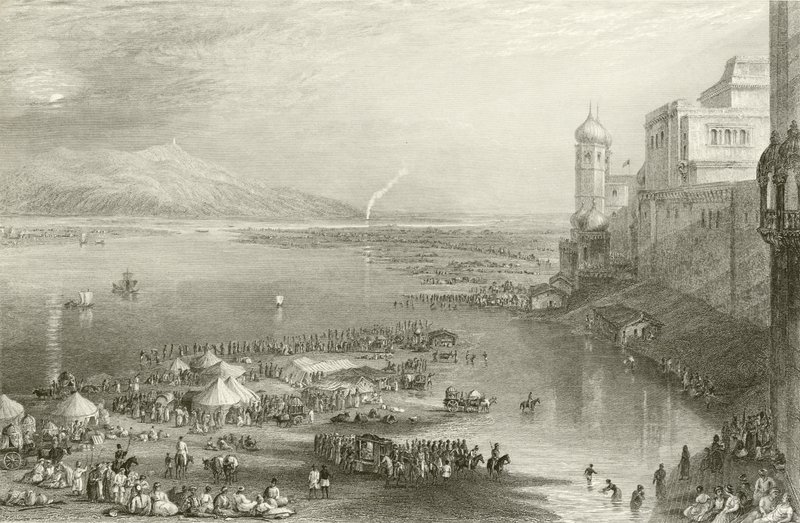 Pèlerins à la foire sacrée de Hurdwar - Joseph Mallord William Turner