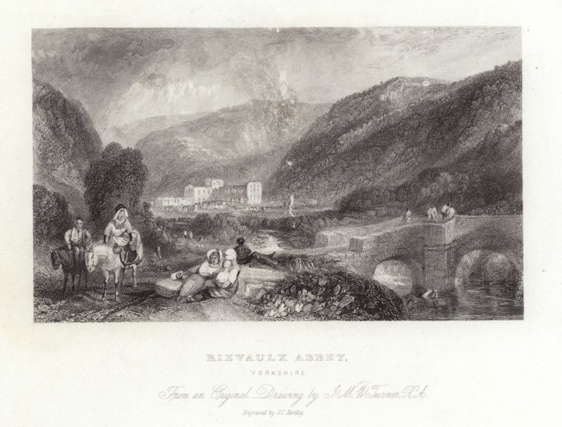 Abbaye de Rievaulx dans le Yorkshire - Joseph Mallord William Turner